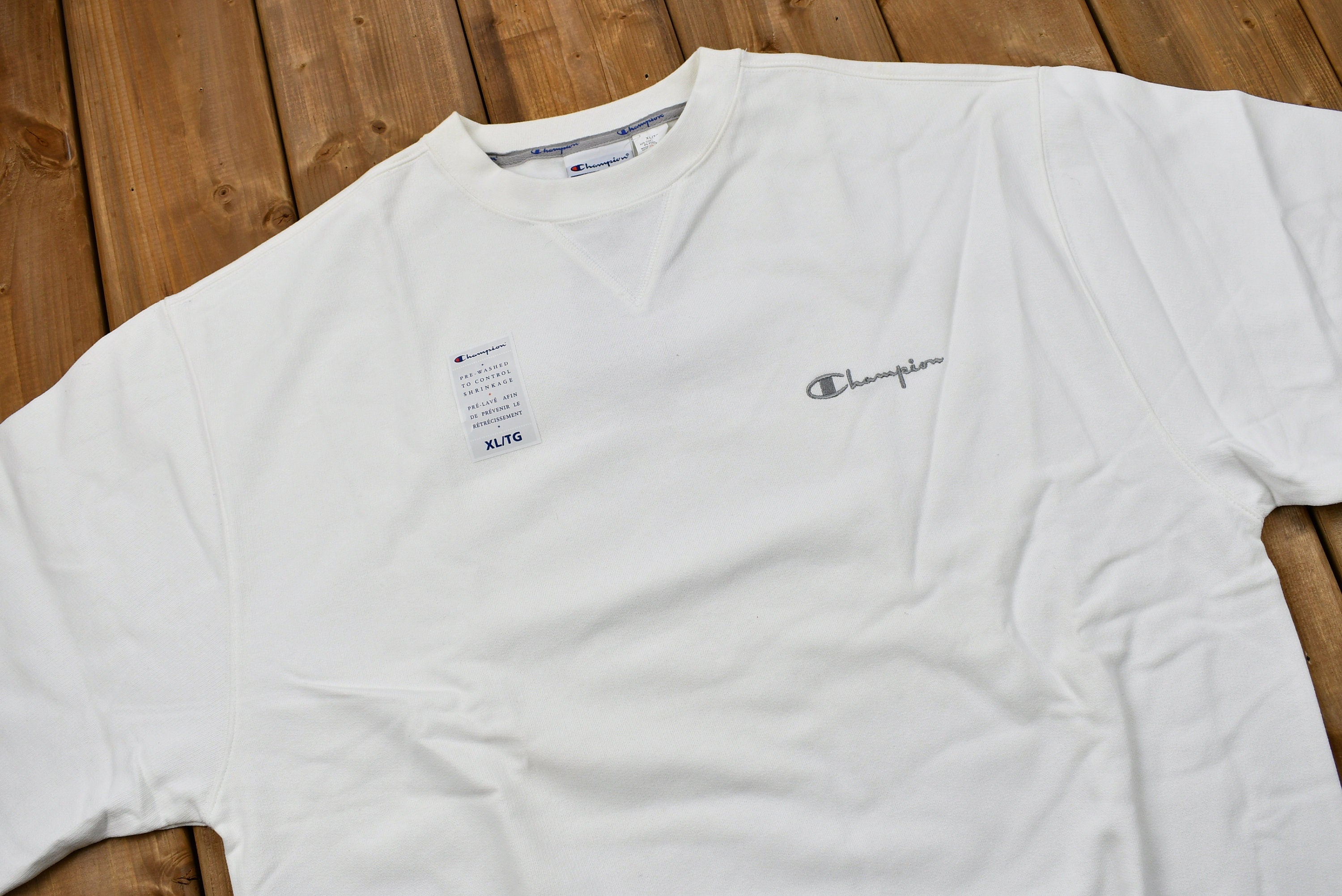 Vintage Deadstock Blank White Champion Sweatshirt