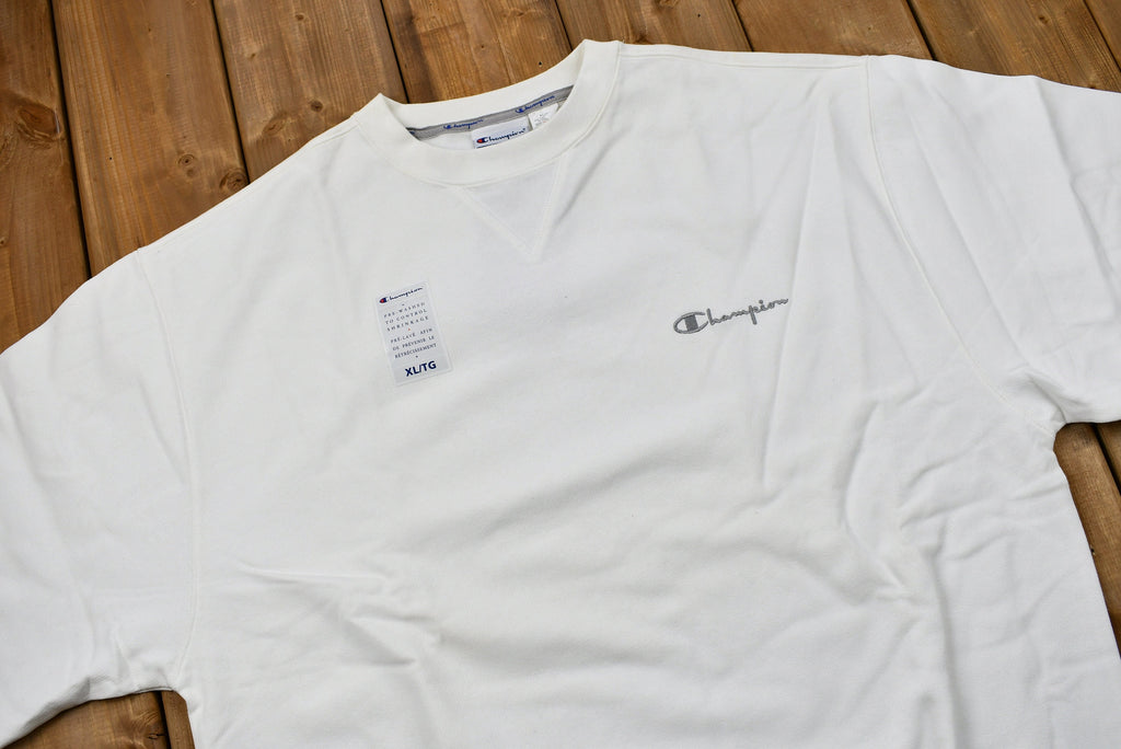 Vintage Deadstock Blank White Champion Sweatshirt