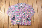 Vintage 1980s Jeans Wear Quarter Zip Pullover Sweatshirt