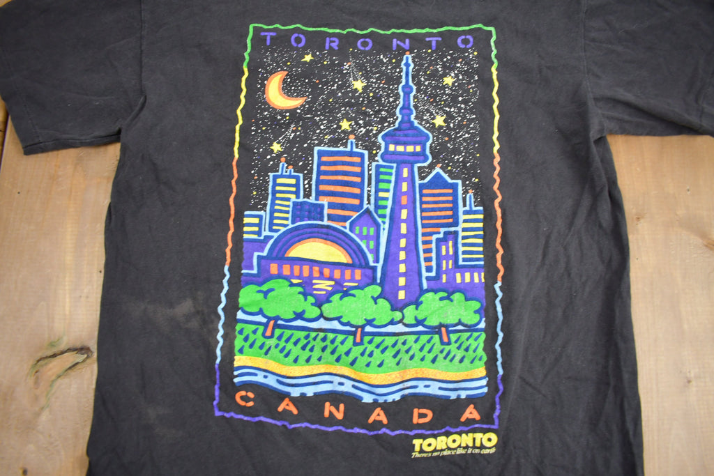 Vintage 1980s Toronto Canada Graphic Souvenir T Shirt