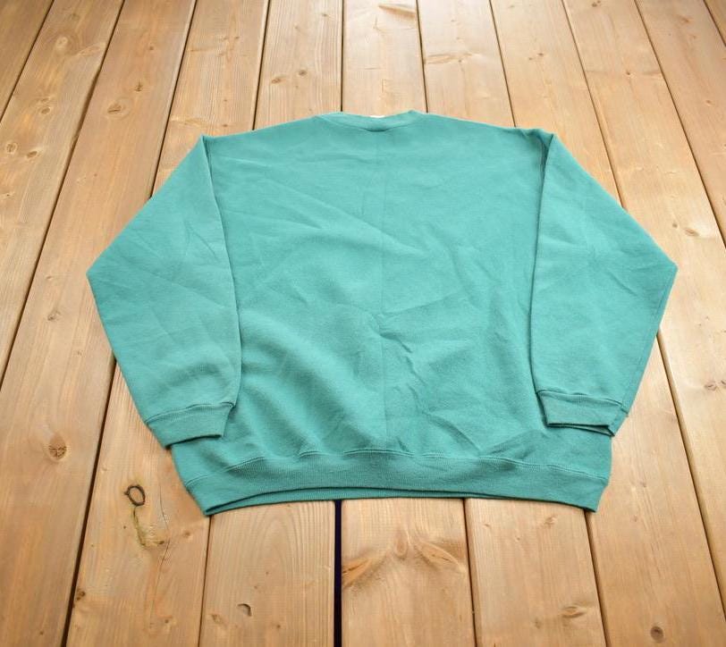 Vintage 1990s Hanes Her Way Blank Crewneck Sweatshirt Made In USA