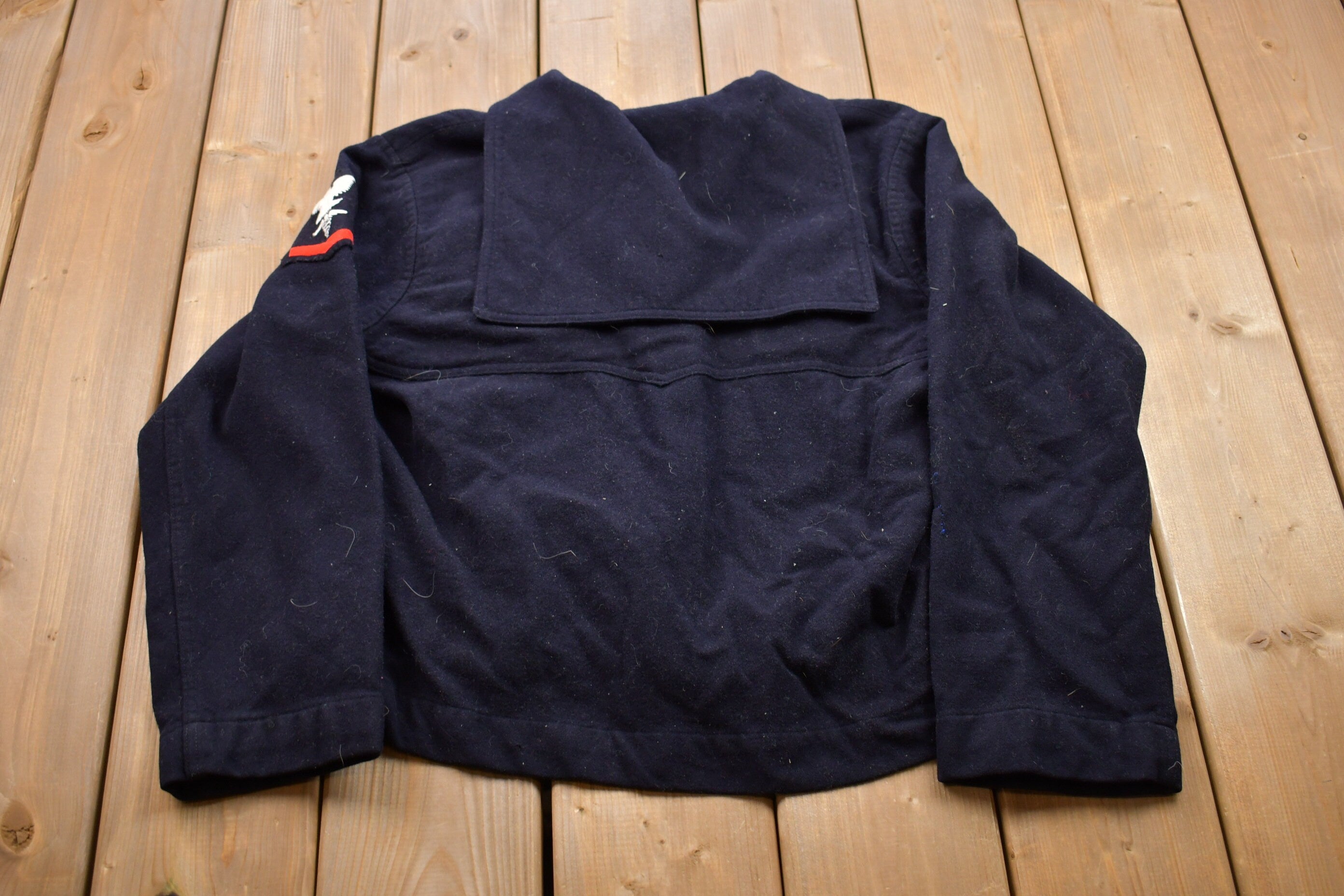 Vintage 1940s WWll Naval Clothing Factory Wool Sweater