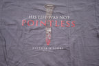 Vintage 1993 Jesus Life Not Pointless Knife Graphic T-Shirt