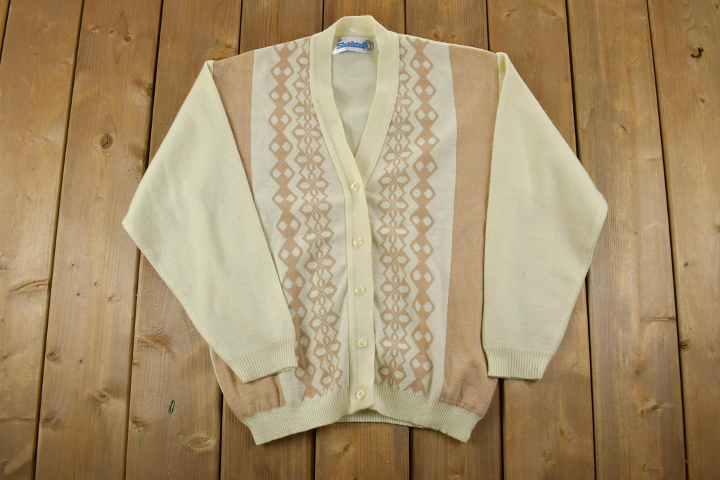 Vintage 1990s Shahzeb Knit Cardigan Sweater