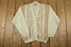Vintage 1990s Shahzeb Knit Cardigan Sweater