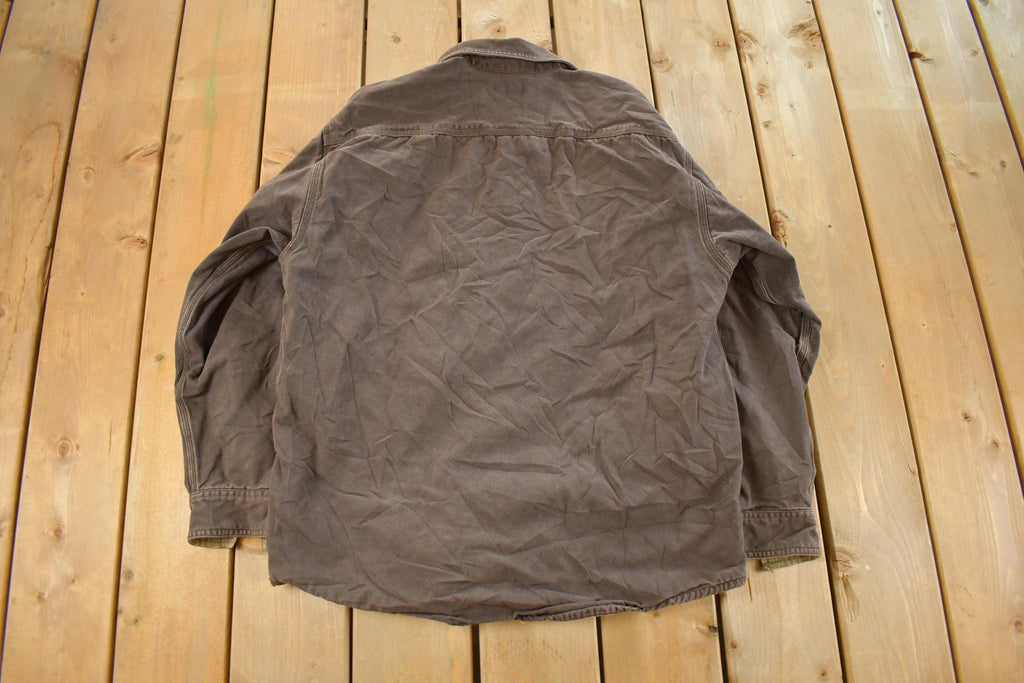 Vintage 1990s Carhartt Flannel Lined Shirt Men's Medium