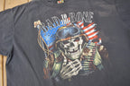 Vintage 1992 Bad To The Bone Single Stitch 3D Emblem T-Shirt Made In USA Size XL