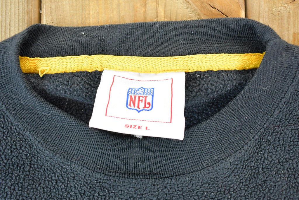 Vintage 1990s Pittsburgh Steelers NFL Crewneck Fleece Sweatshirt Mens L
