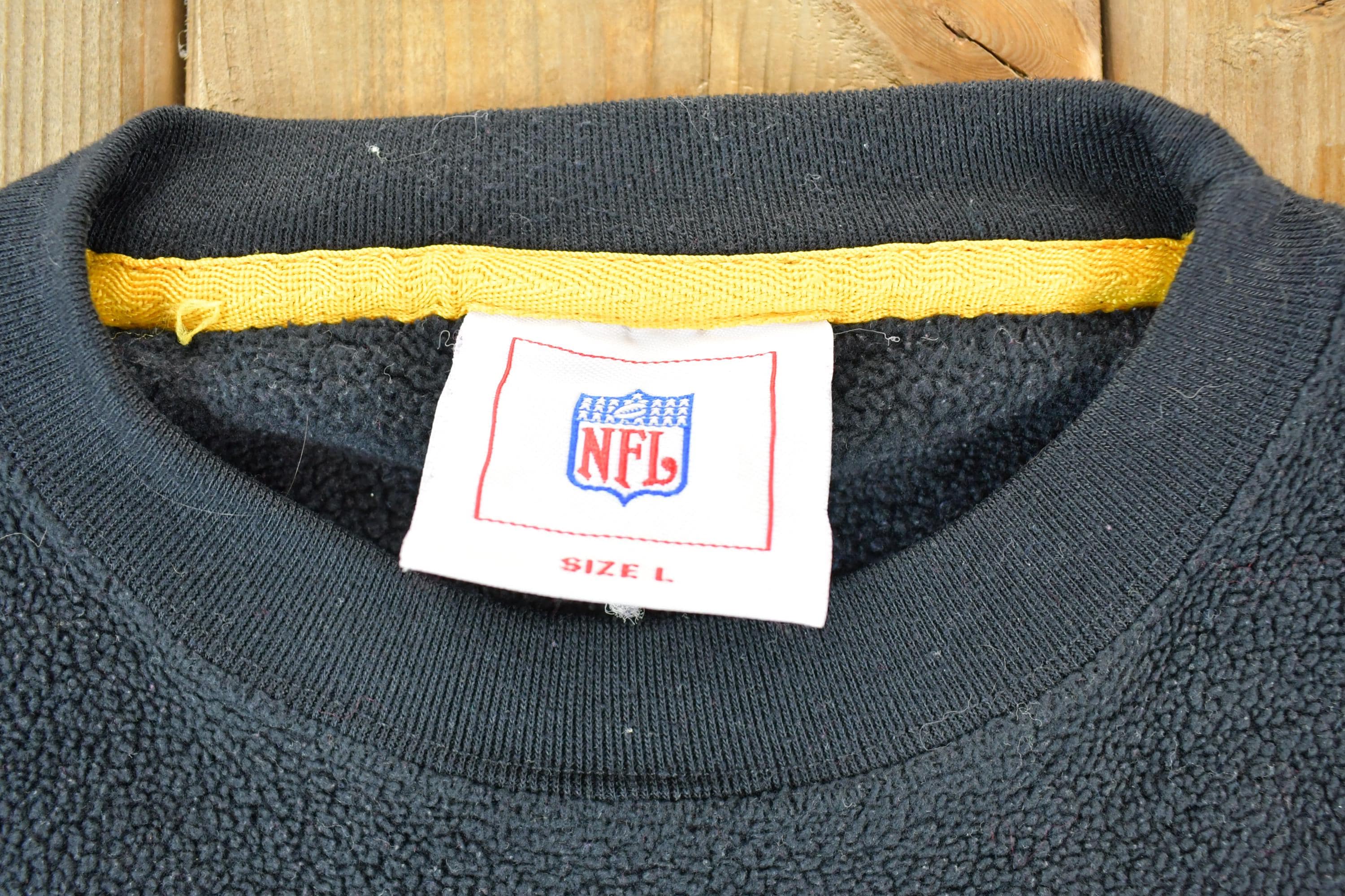 Vintage 1990s Pittsburgh Steelers NFL Crewneck Fleece Sweatshirt Mens L