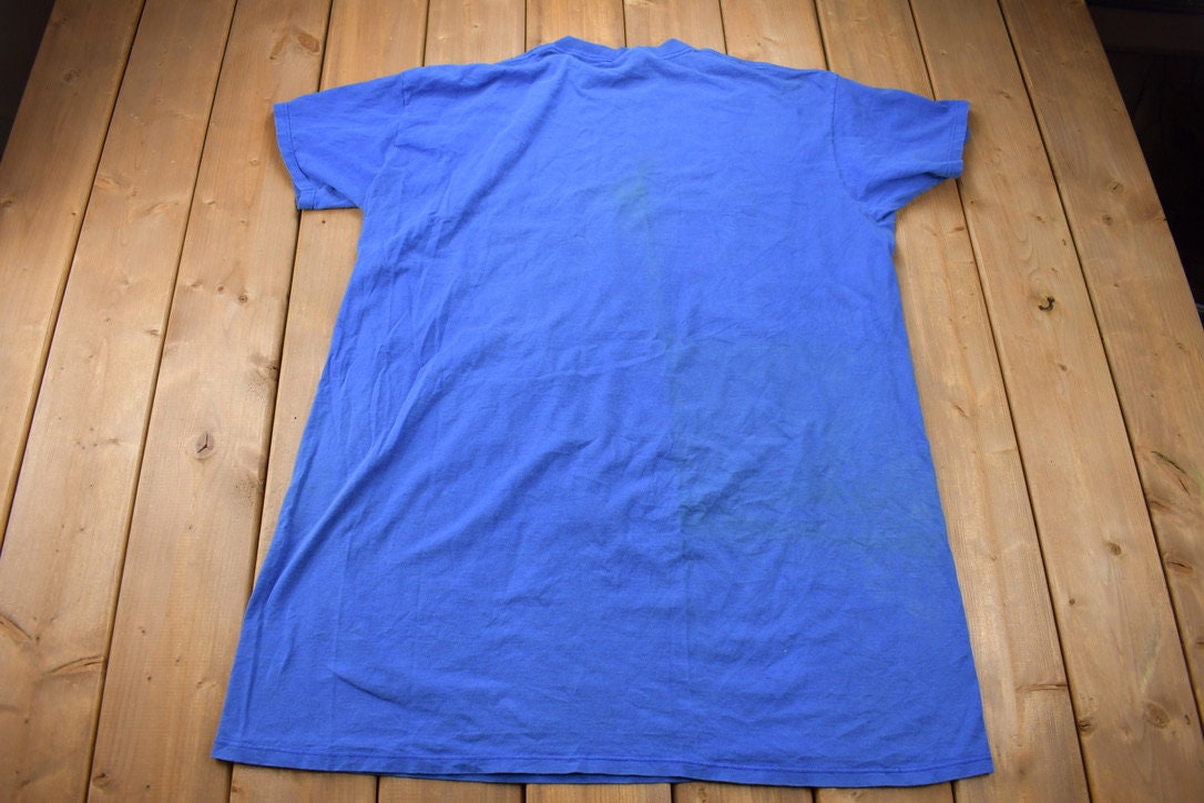 Vintage 1990s Winnie The Pooh Cartoon Blue Pajama T-Shirt