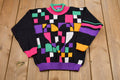 Vintage 1990s New Moves Heart Graphic Knitted Sweater