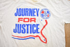 Vintage 1989s Journey For Justice Graphic T-Shirt
