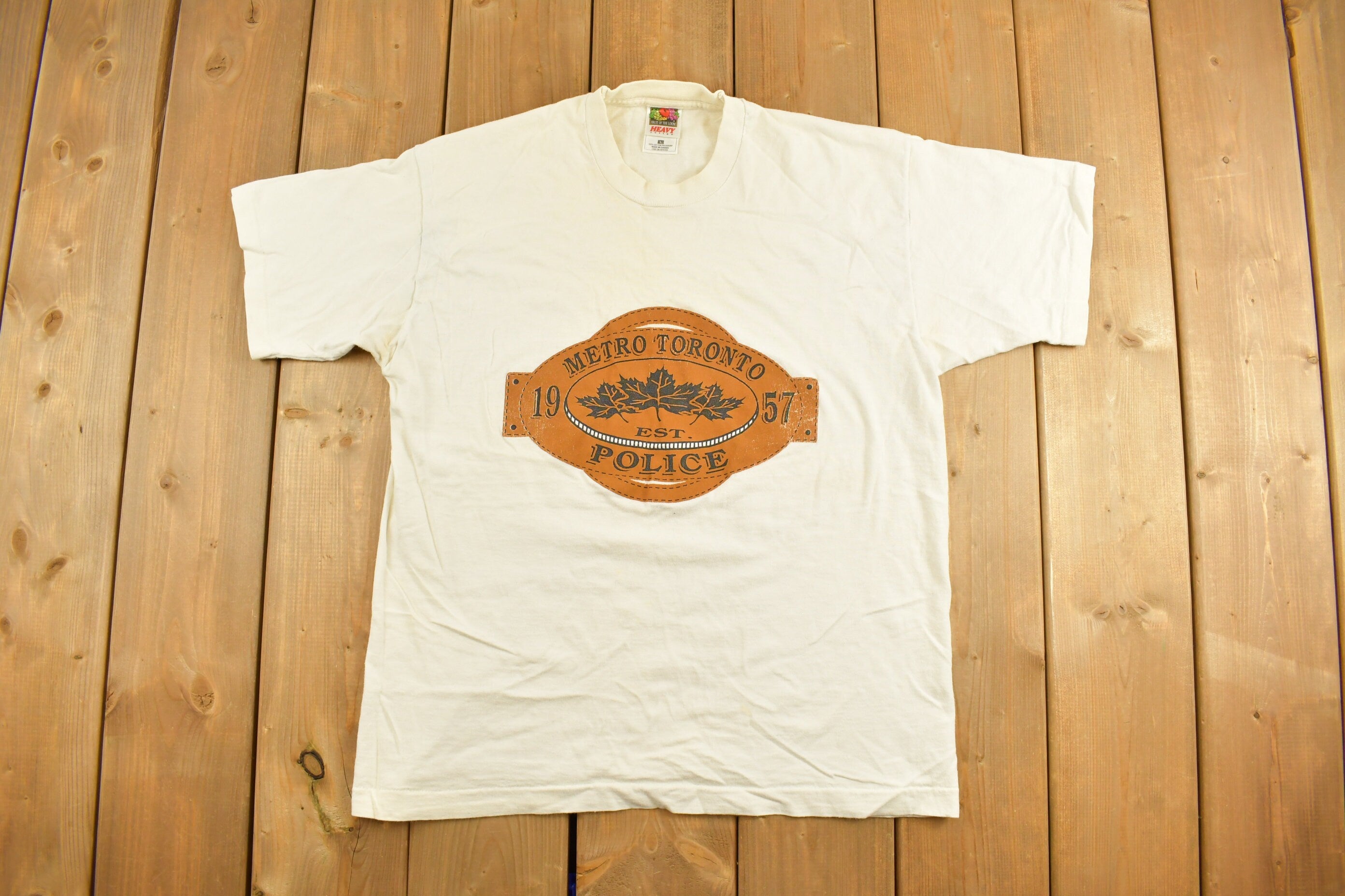 Vintage 1990s Metro Toronto Police Graphic T-Shirt