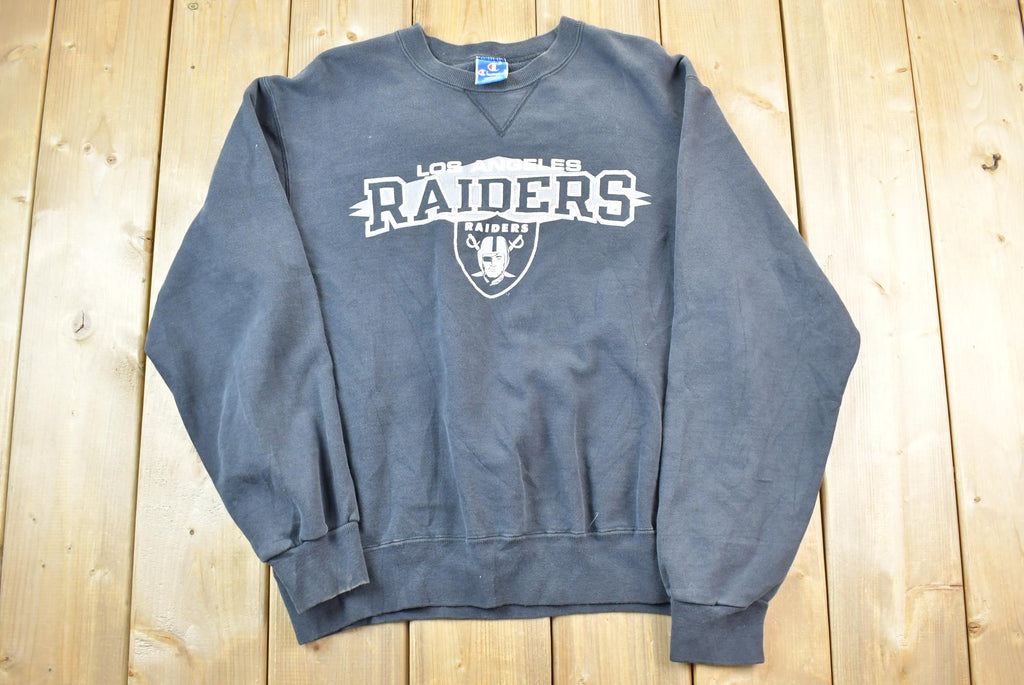 Vintage 1990s Champion Los Angeles Raiders NFL Crewneck Sweatshirt