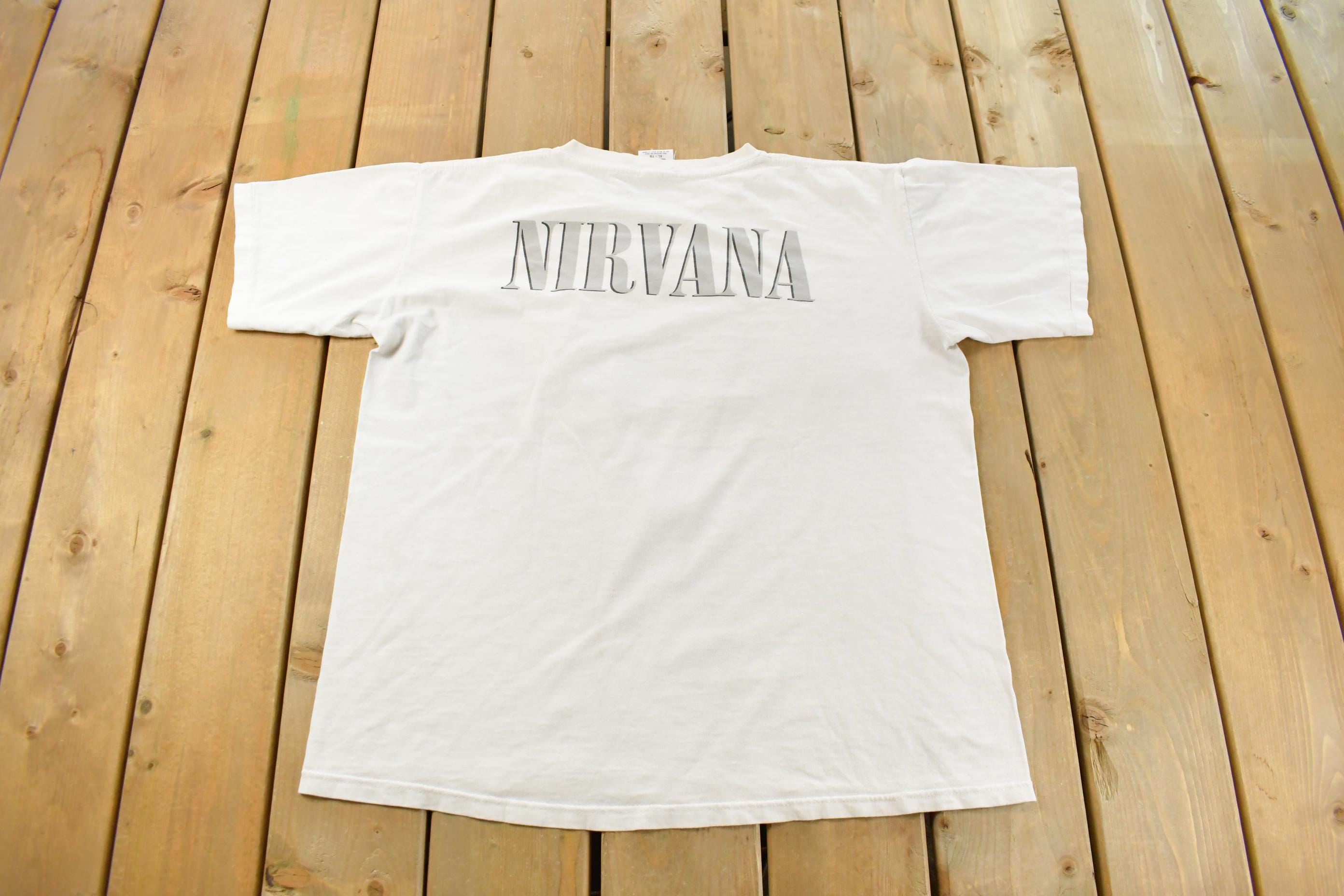 Vintage 1996 Nirvana Graphic Band T-Shirt Men's XL