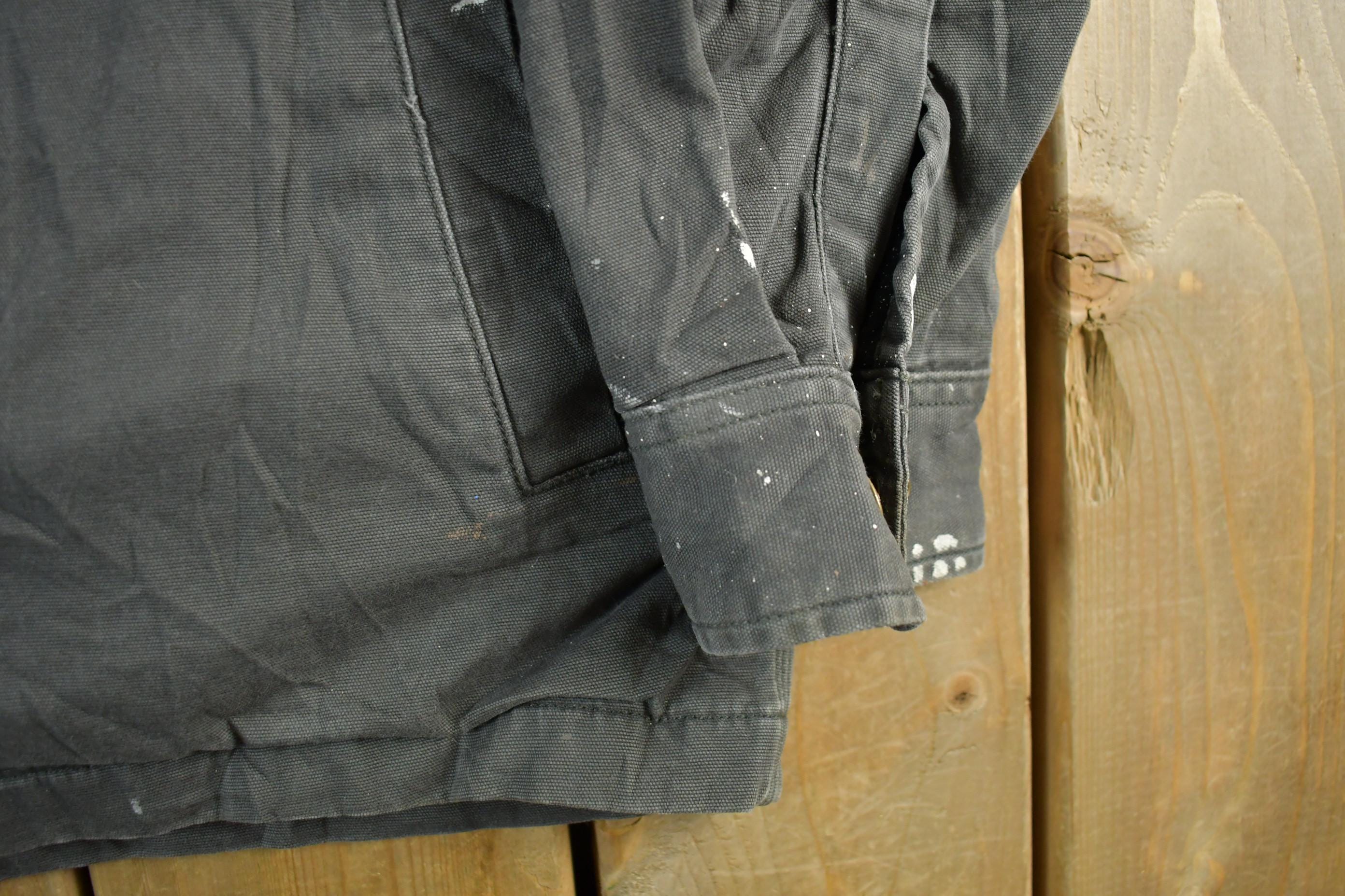 Vintage 1990s Carhartt Blanket Lined Shirt Jacket Men's Medium