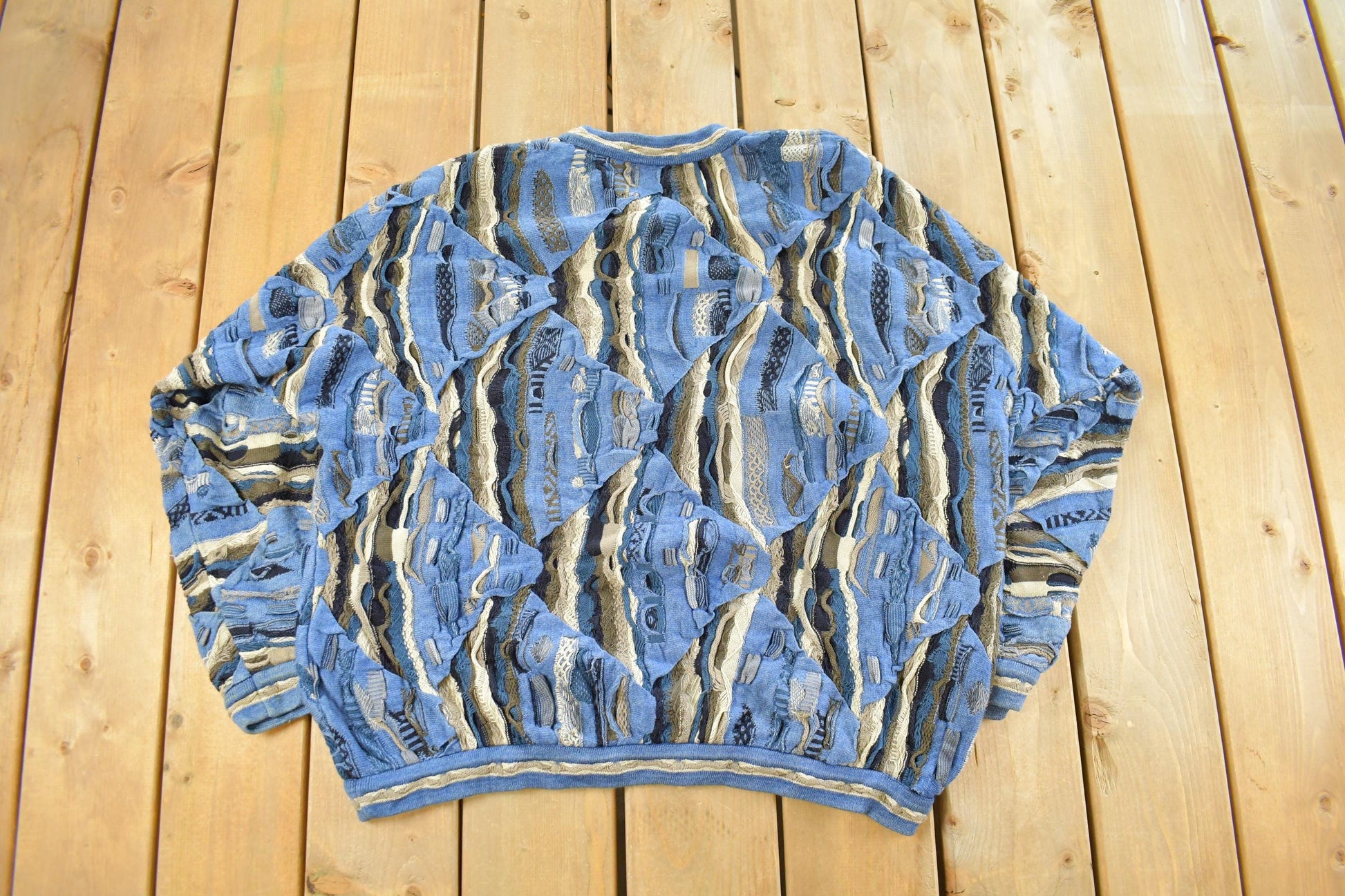Vintage 1990s Coogi Blues Knit Sweater Men's XL