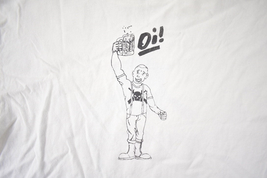 Vintage 1990s Anti-Heros Single Stitch Graphic T Shirt Made In USA Size XL