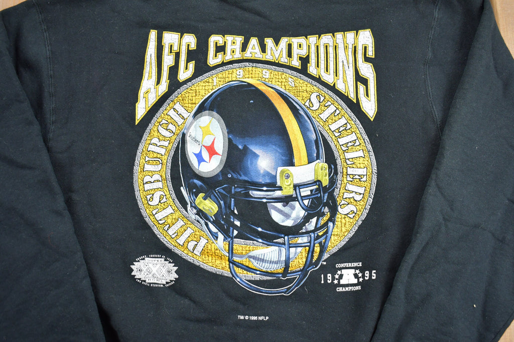 Vintage 1995 Pittsburgh Steelers AFC Champions Crewneck Sweatshirt