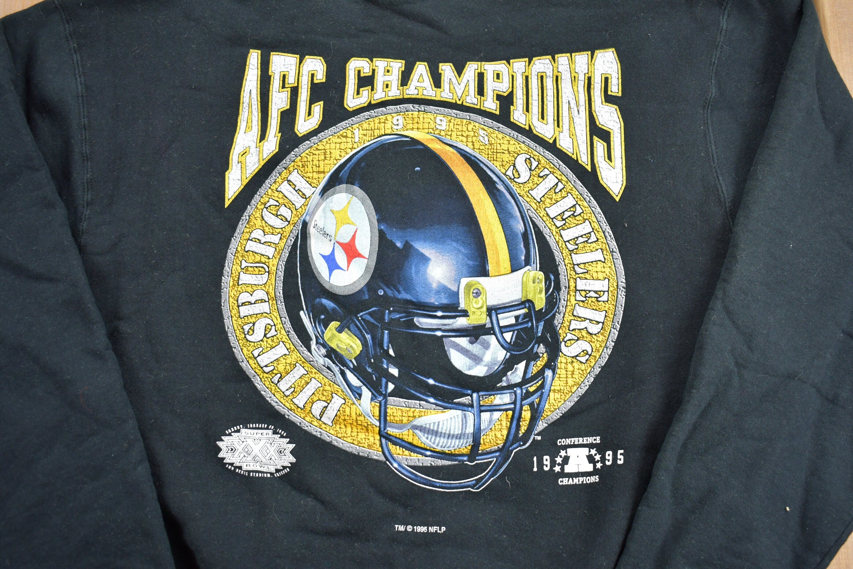 Vintage 1995 Pittsburgh Steelers AFC Champions Crewneck Sweatshirt