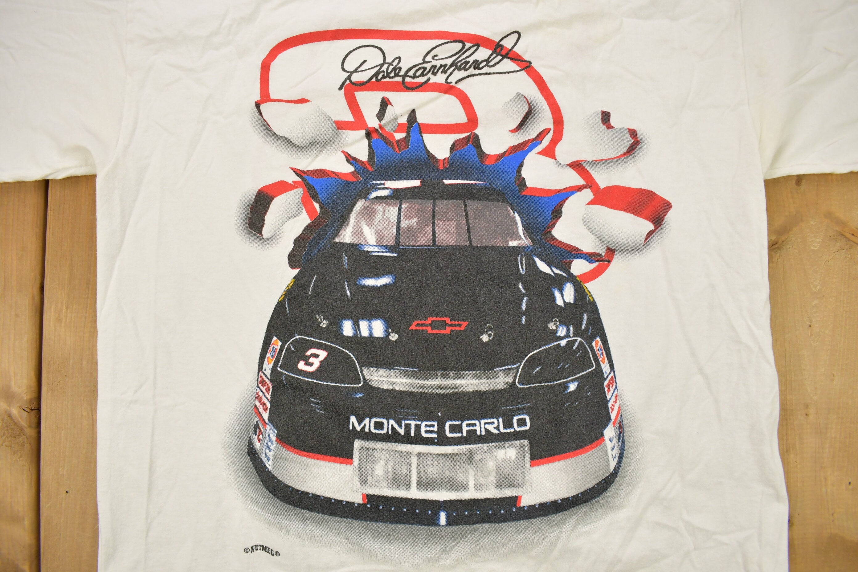 Vintage 1990s NASCAR Dale Earnhardt Graphic Racing T-Shirt