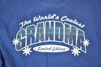 Vintage 1990s Worlds Coolest Grandma Souvenir Jerzees Crewneck Sweatshirt Made In USA