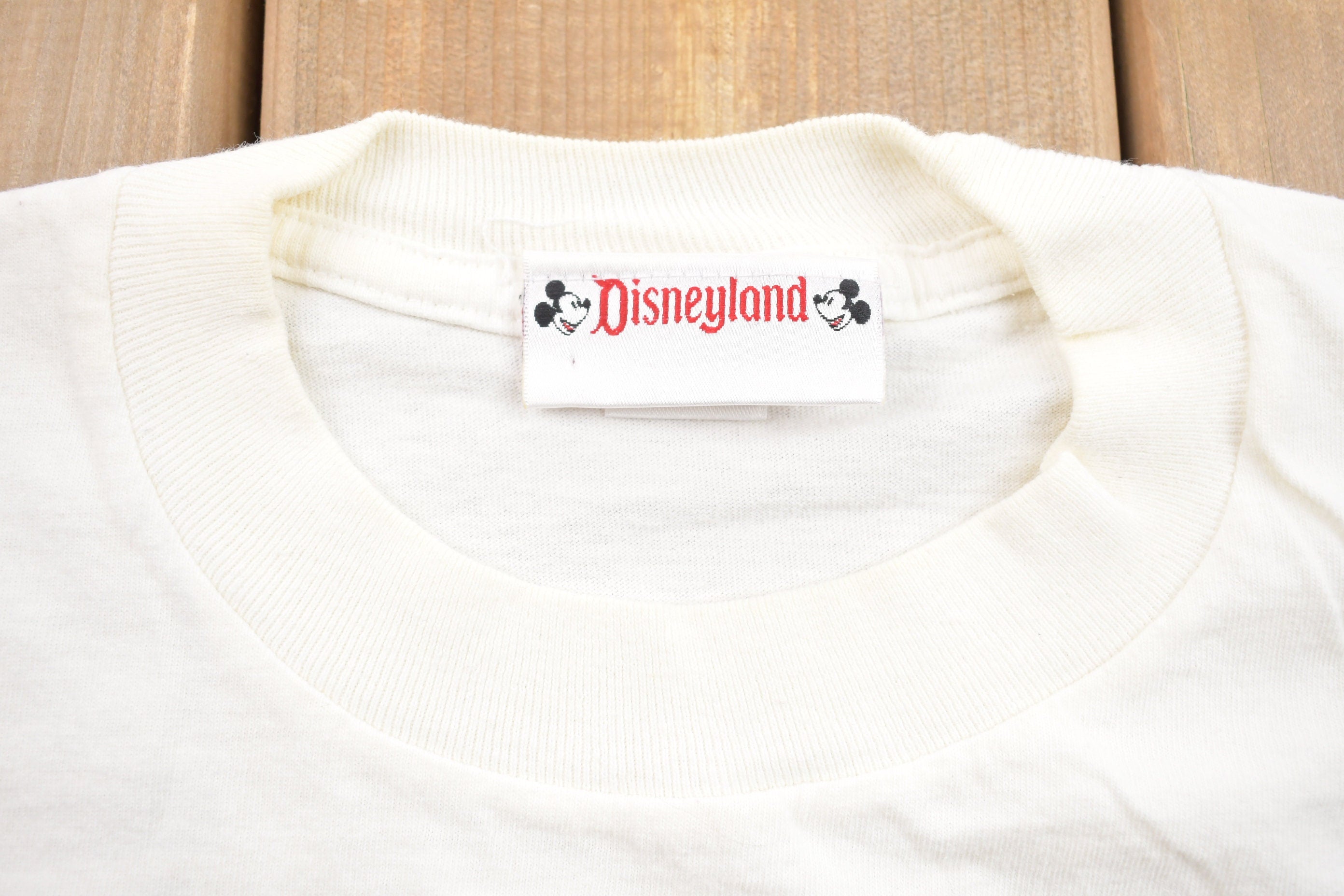 Vintage 1990s Disneyland Character Letter Souvenir T Shirt  Streetwear  Rare Vintage  Vacation Tee  Travel T Shirt  Made in USA
