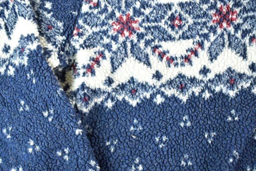 Vintage 1990s Denim And Co Fleece AOP Outdoorsman Sweater