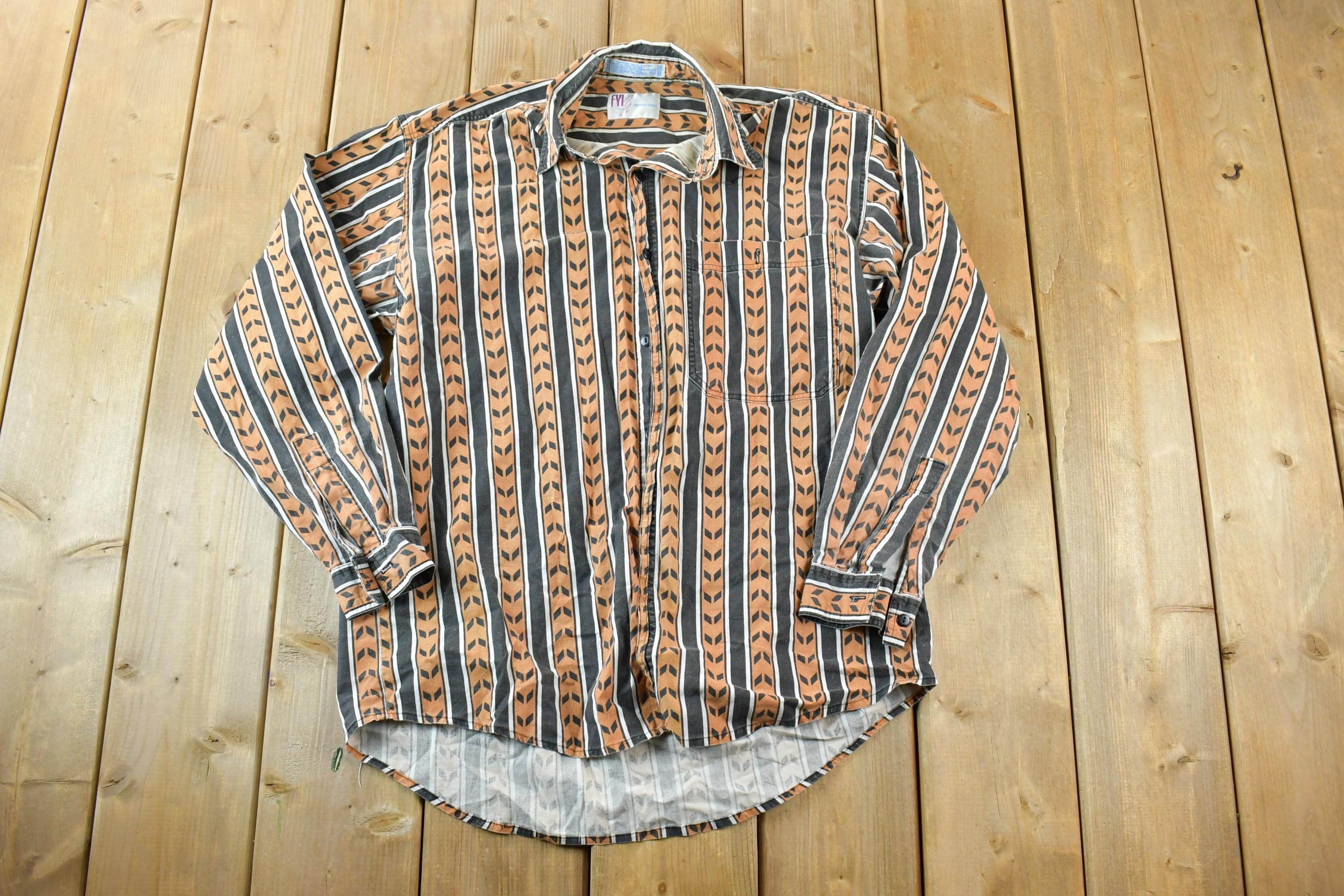 Vintage 90s Private Stock Western Button Up Shirt