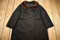 Vintage 1960s Fortsman Full Length Fur Collar Coat