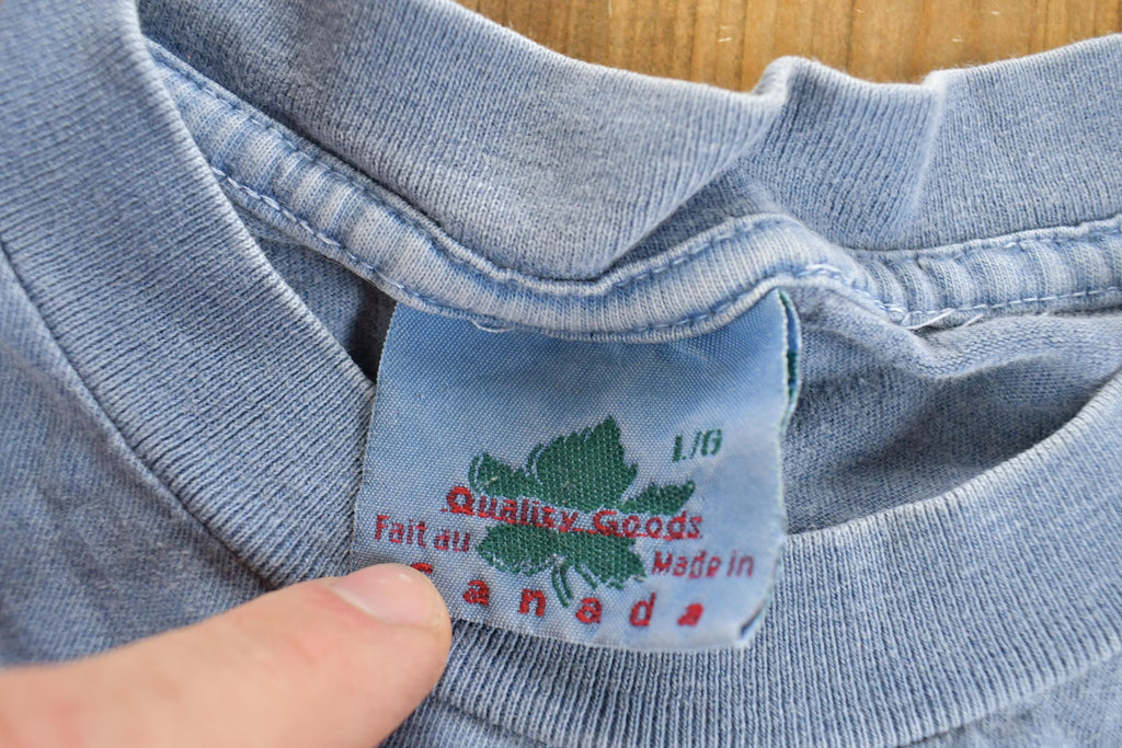 Vintage 1990s White River Ontario Souvenir Moose T-Shirt