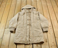 Vintage 1980s Beige Winter Parka Jacket