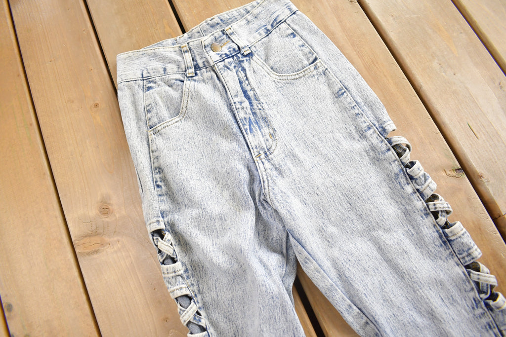 Vintage 1990s Watch LA Laced Jeans Size 24 x 26
