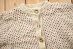 Vintage 1980s Heart Theme Knitted Cardigan Sweater