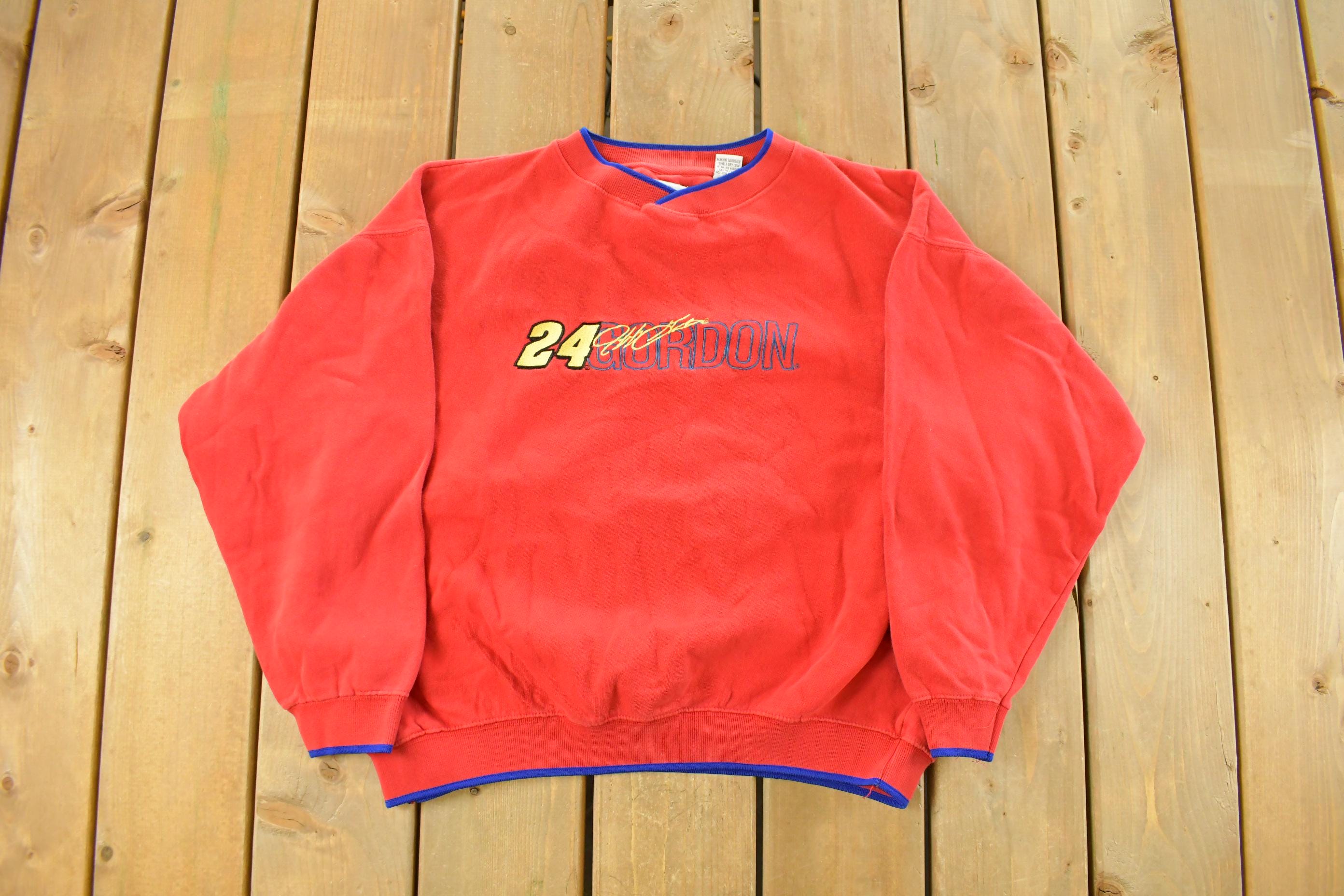 Vintage 1990s Nascar Racing Jeff Gordon Crewneck Sweatshirt Men's Large