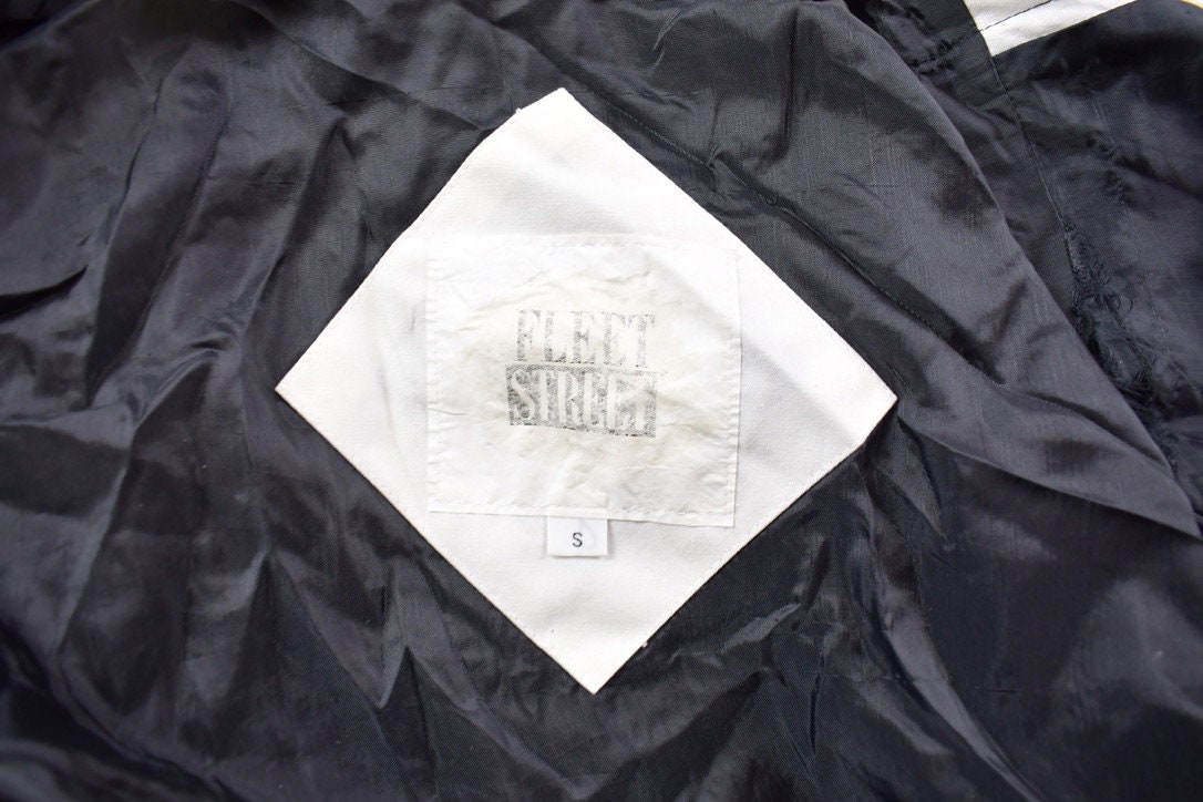 Vintage 1990s Fleet Street Colorblock Abstract Windbreaker Jacket