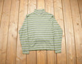 Vintage 1990s Paris Sport Club Striped Turtle Neck Sweatshirt