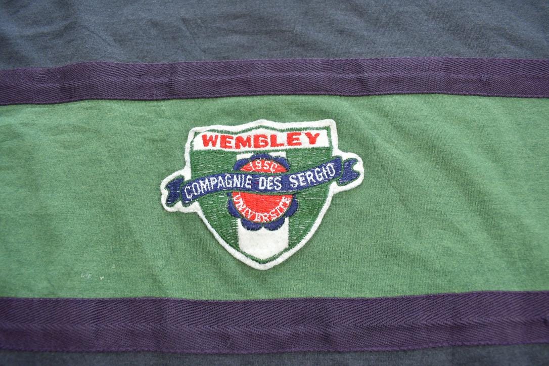 Vintage 1990s Wembley Compagnie Des Sergio Embroidered Sweatshirt Made In USA