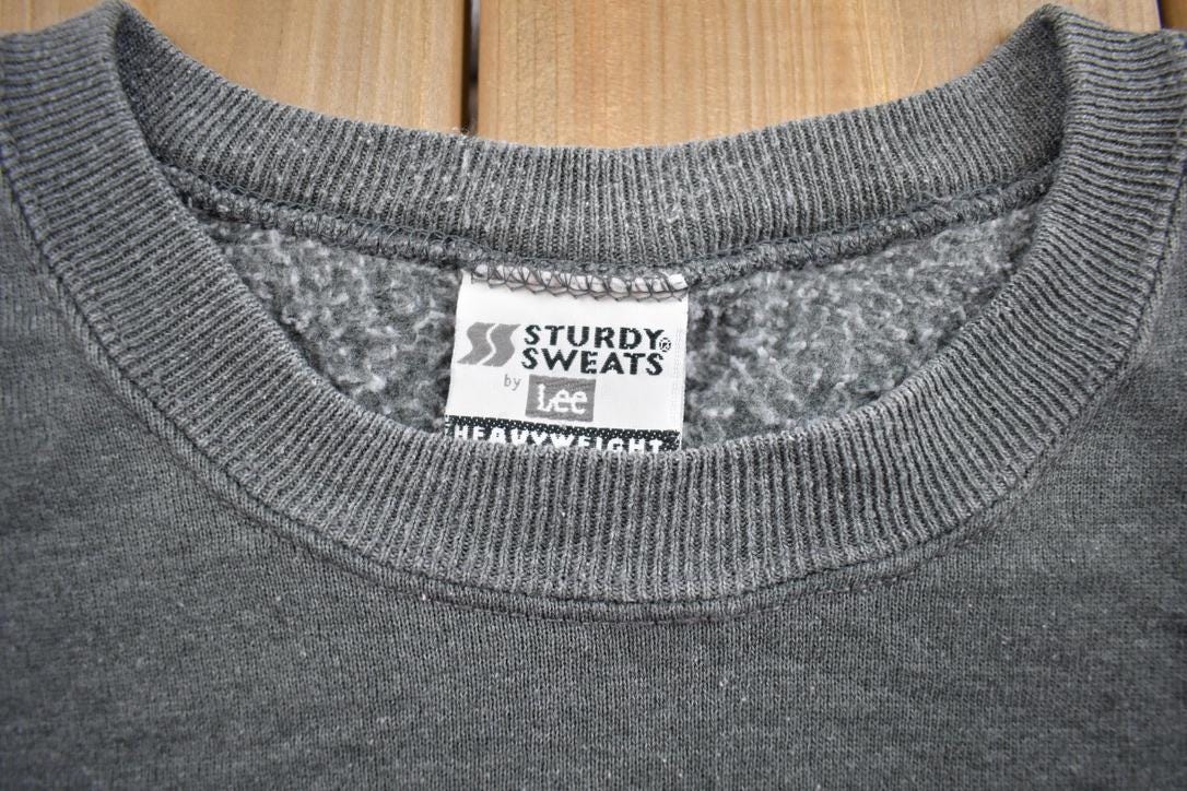 Vintage 1990s Sturdy Sweats Blank Crewneck Sweatshirt Made In USA