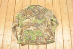 Vintage 1980s Walls Realtree Camo Fleece Outdoorsman Full Zip Sweater Mens M