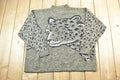 Vintage 1990s Seafarer Leopard Print Knit Crewneck Sweater