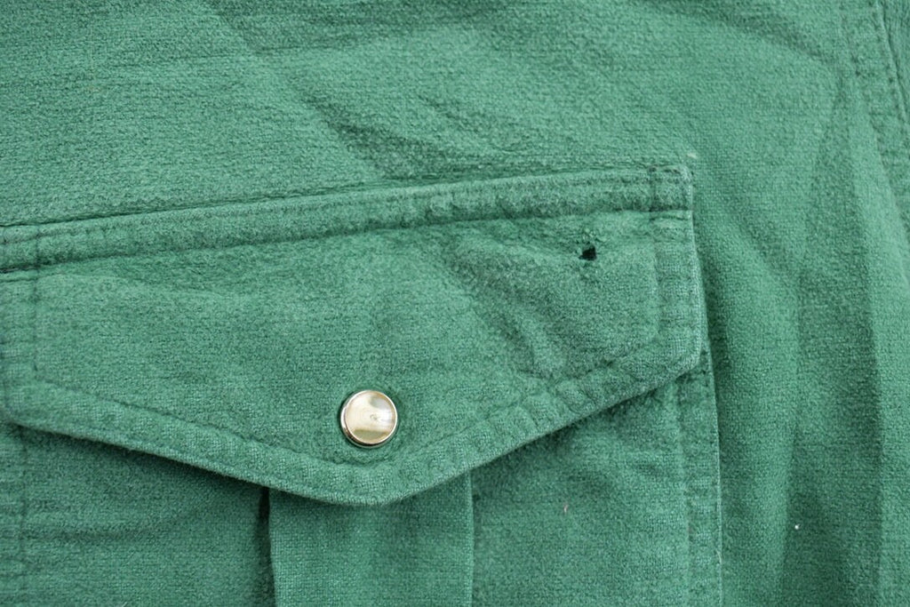 Vintage 1990s Moose Creek Blank Green Button Up Shirt