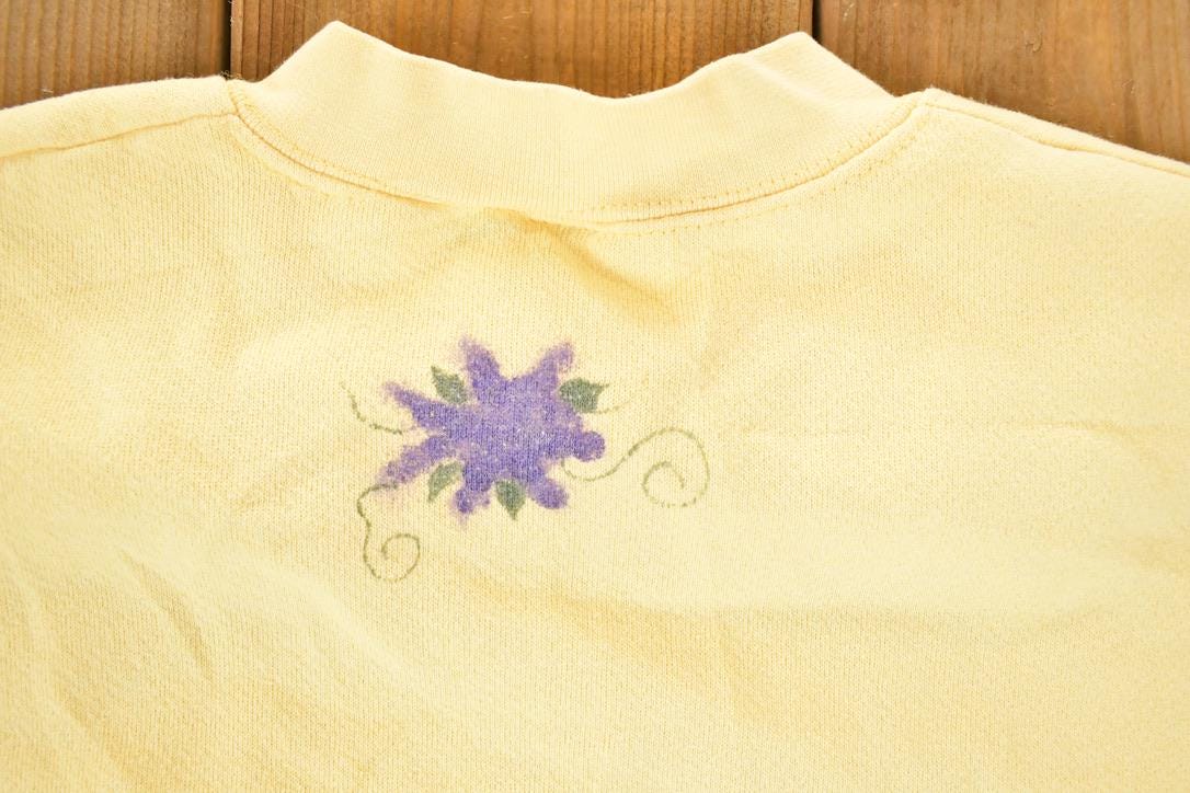 Vintage 1990s Wine Grapes Cute Crewneck Sweatshirt Women's L