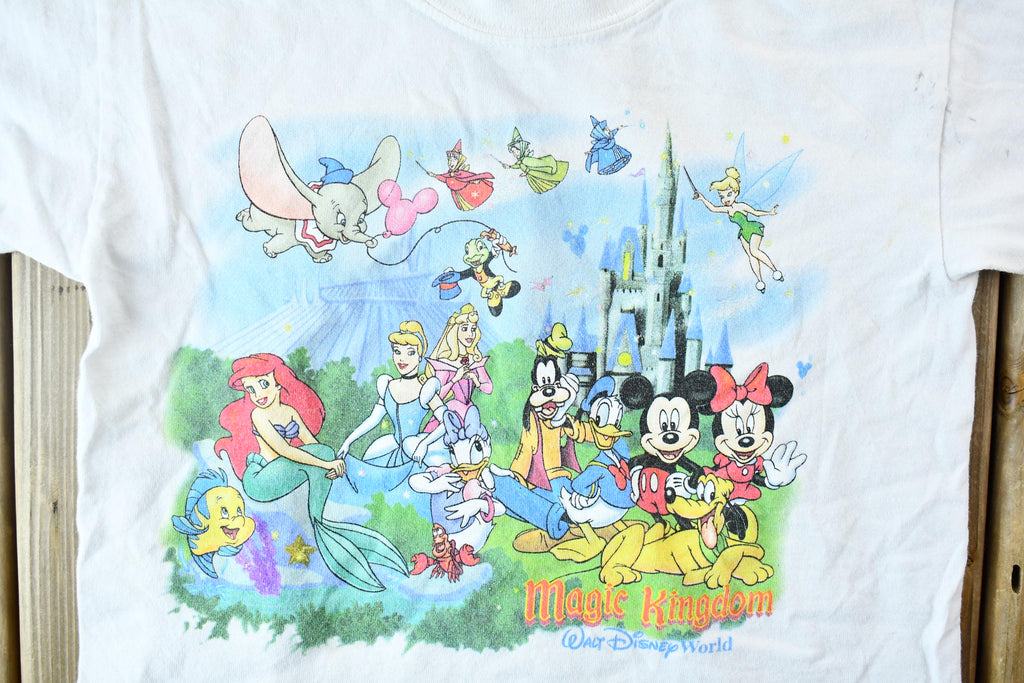Vintage 1990s Walt Disney World Kids Magic Kingdom Single Stitch Graphic T-Shirt