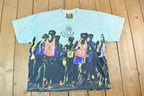 Vintage 1988 Body Glove All Over Print Neon Single Stitch Surfing T-Shirt