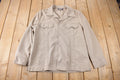 Vintage 1970s Levi's White Tab Western Style Snap Button Up Shirt Made in USA Size L