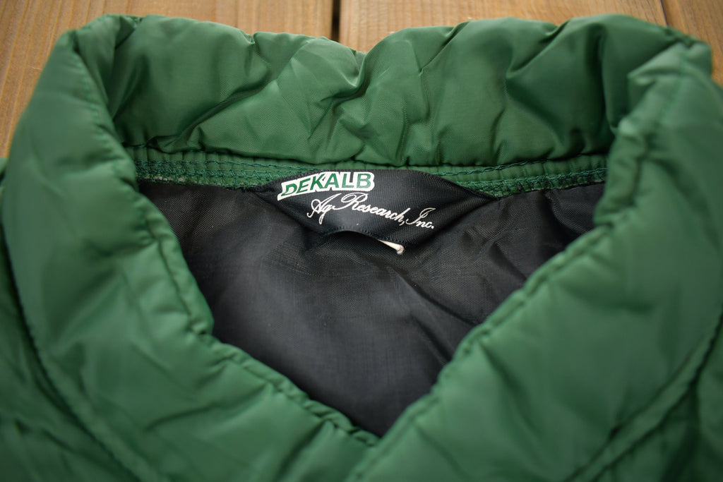 Vintage 1980s Green Dekalb Hunting Vest