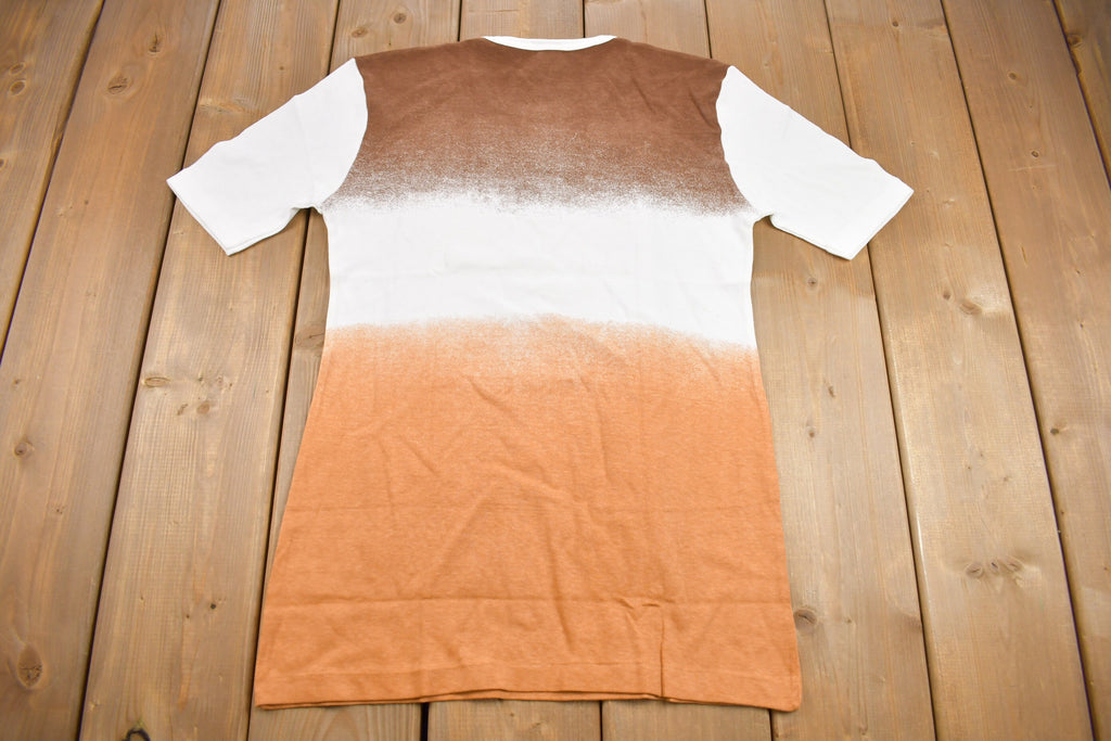 Vintage 1990s Three-tone Brown Gradient Graphic T Shirt