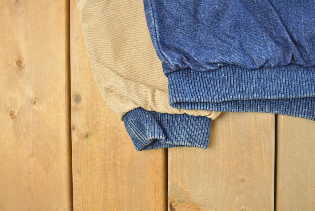 Vintage 1990s Goodyear Denim Varsity Jacket Men's L /