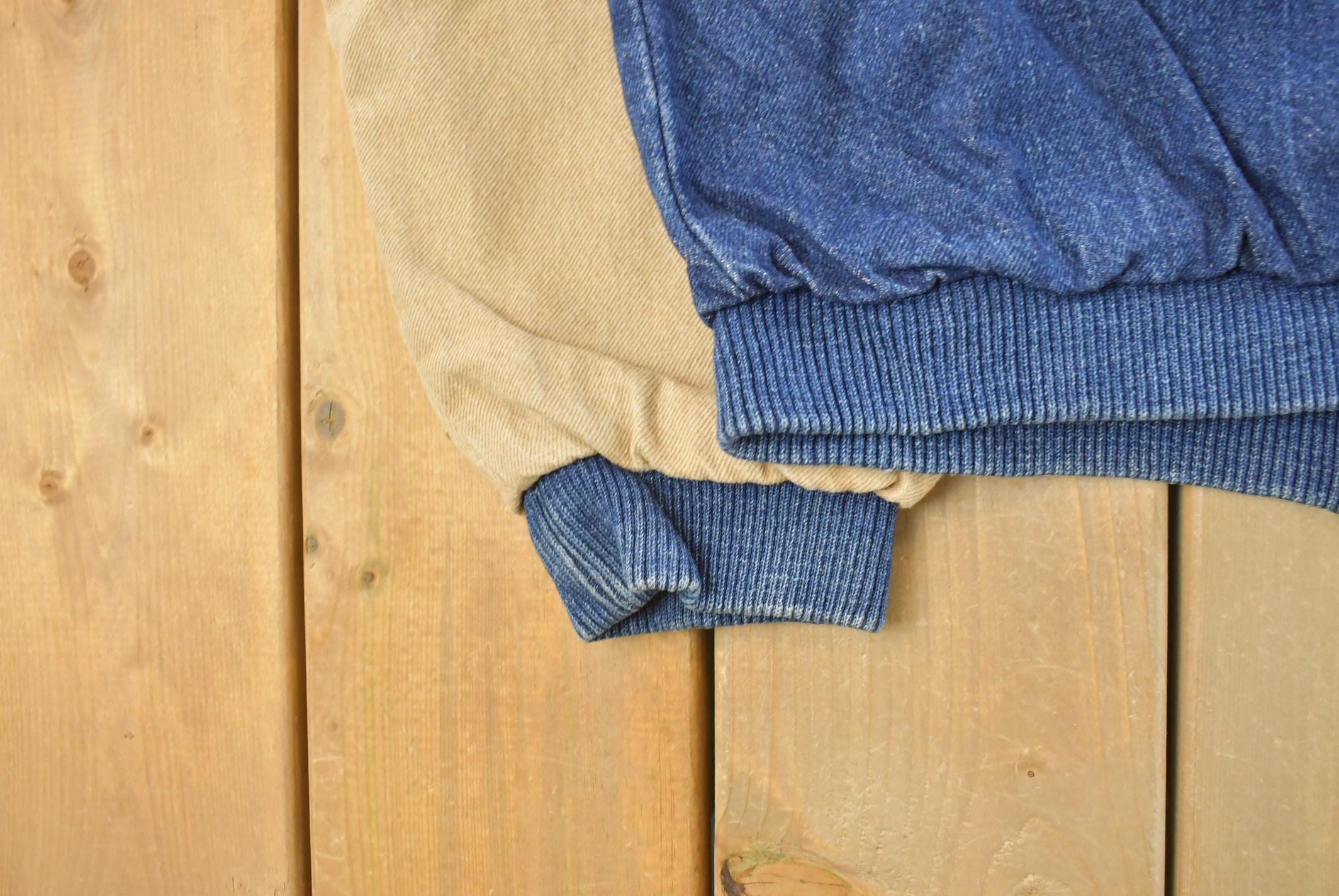 Vintage 1990s Goodyear Denim Varsity Jacket Men's L /